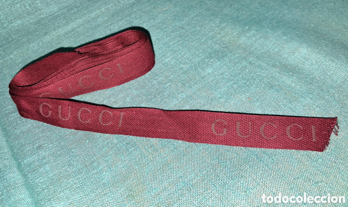 Segunda mano: CINTA GUCCI BURDEOS 205 CM - Foto 2