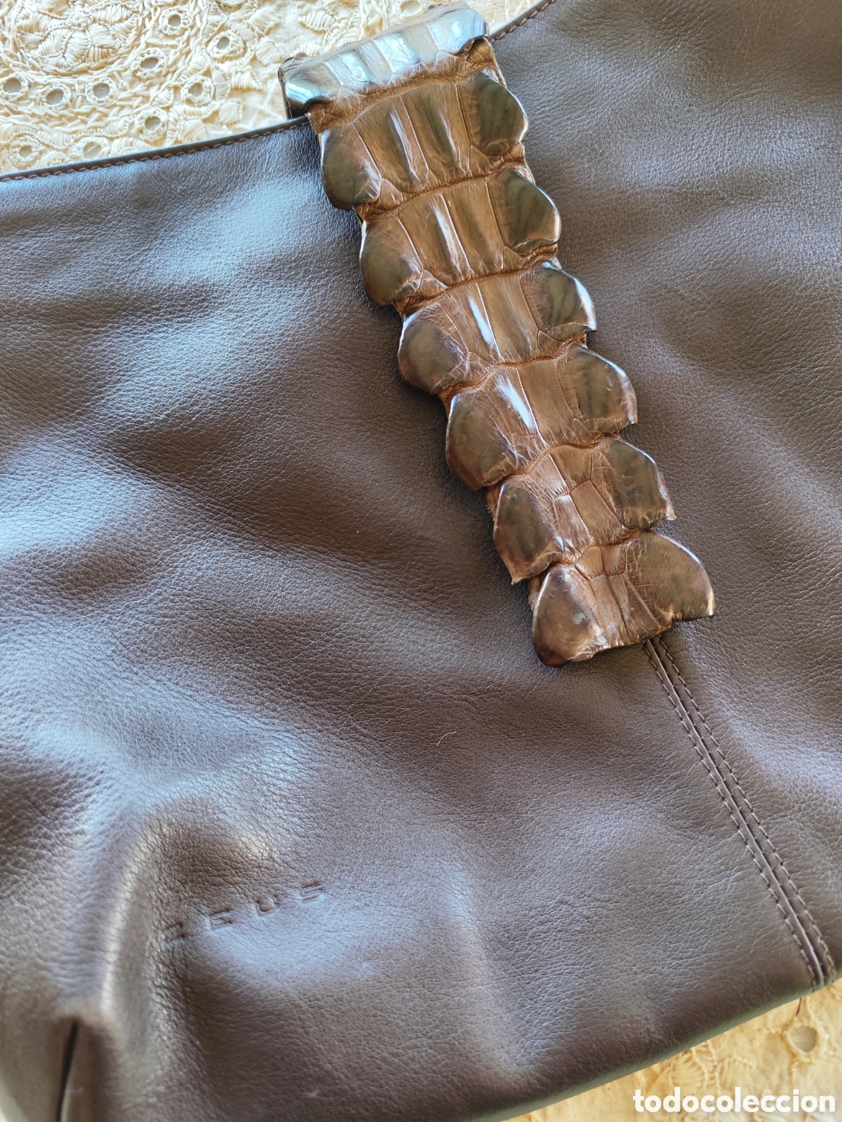 Segunda mano: Bolso Zeus piel y cocodrilo - Foto 3