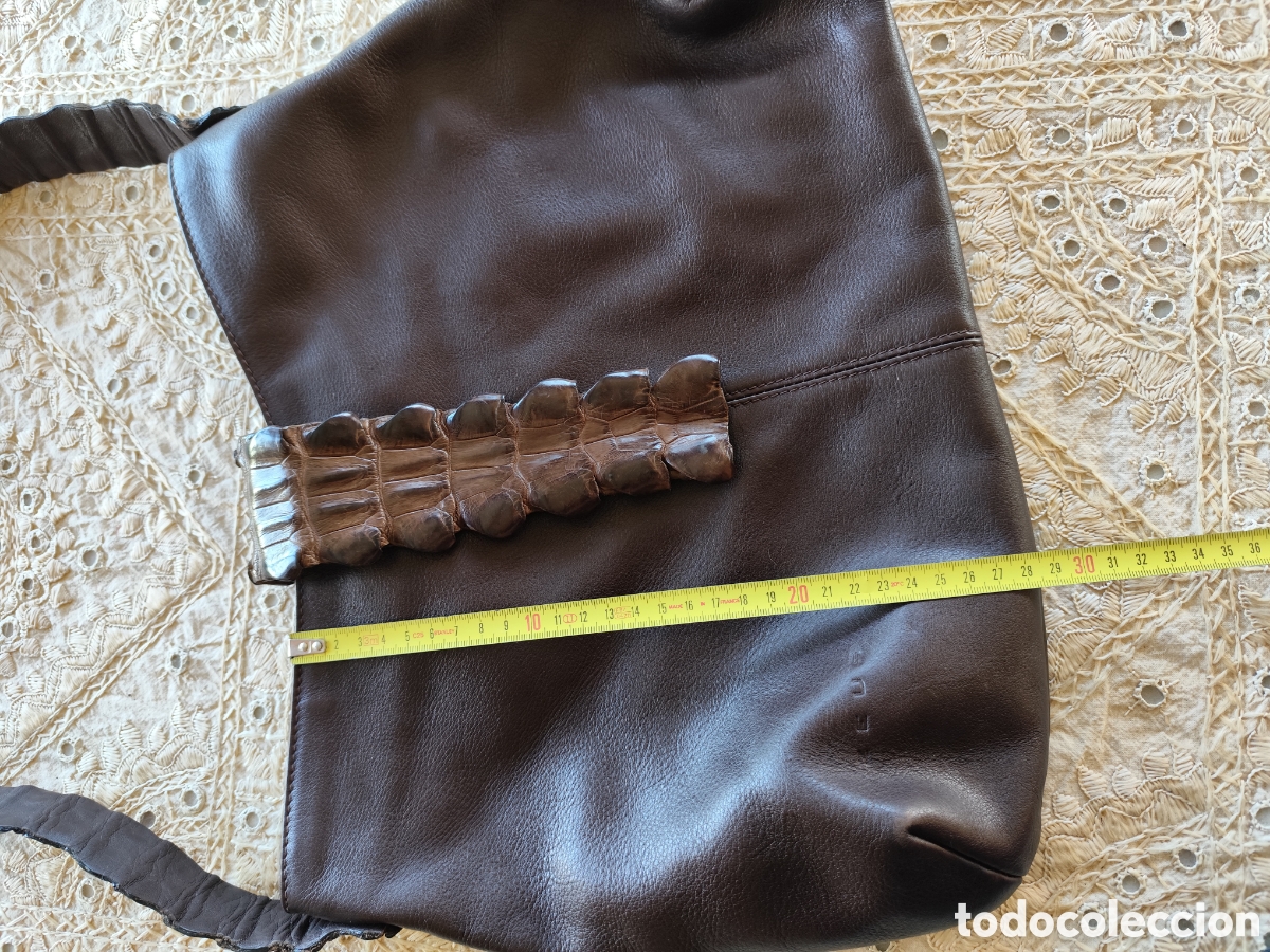 Segunda mano: Bolso Zeus piel y cocodrilo - Foto 4