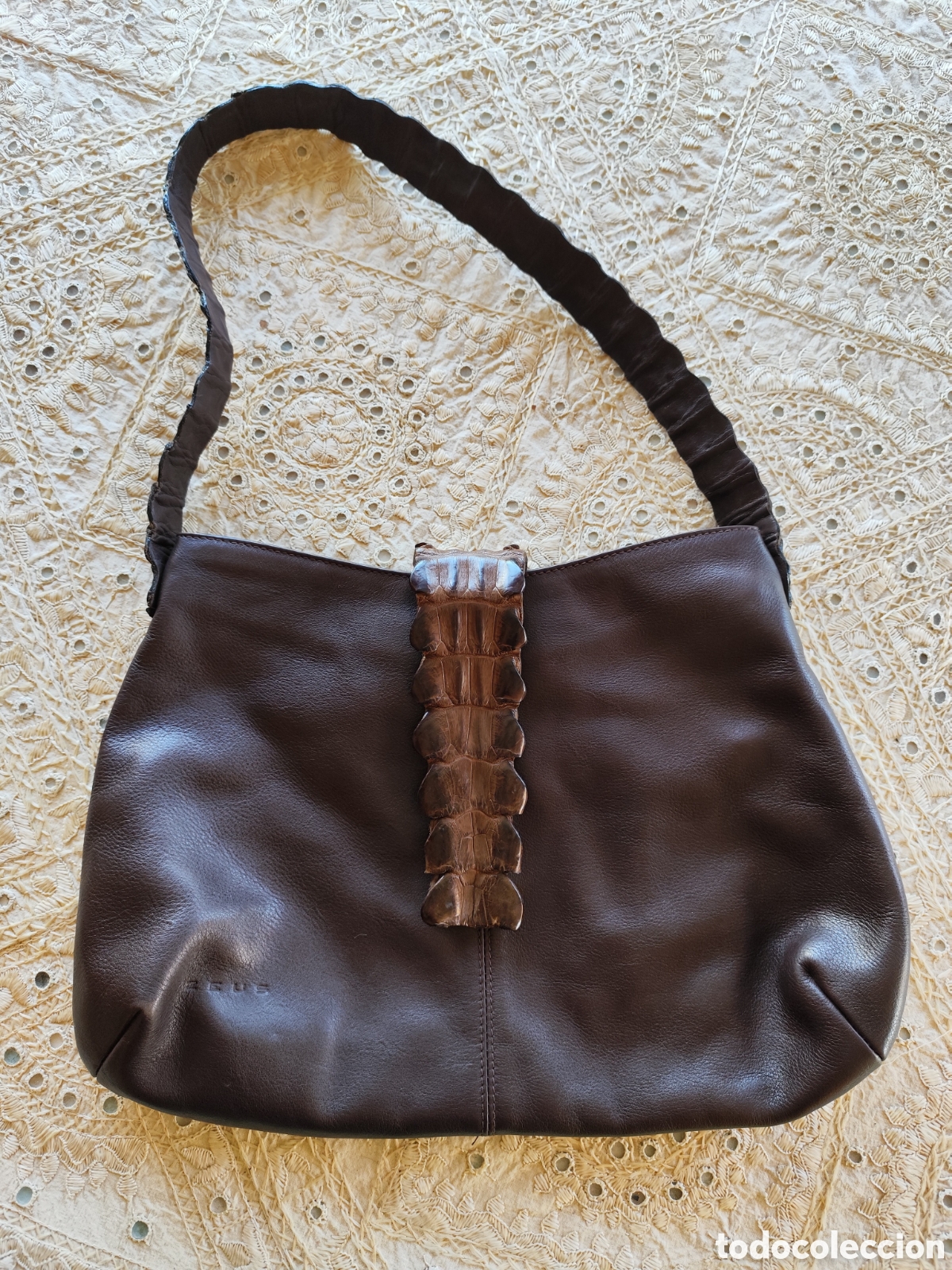 Segunda mano: Bolso Zeus piel y cocodrilo - Foto 1