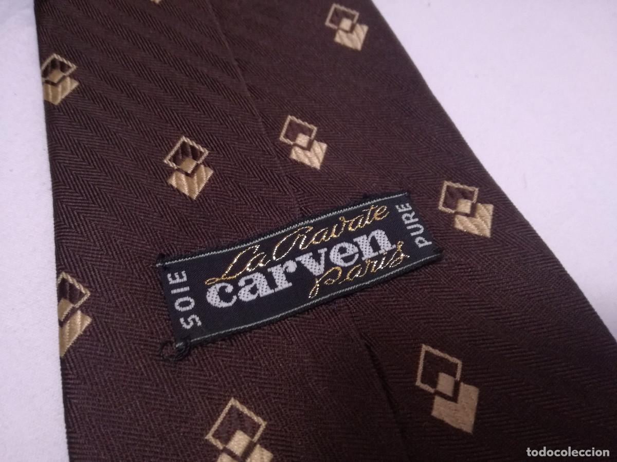 Segunda mano: CORBATA DE SEDA - MARCA CARVEN PARIS - Foto 4