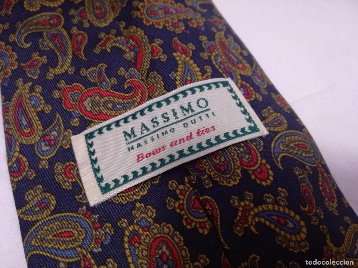 Segunda mano: CORBATA DE SEDA - MARCA MASSIMO DUTTI - MADE IN ITALY - Foto 4