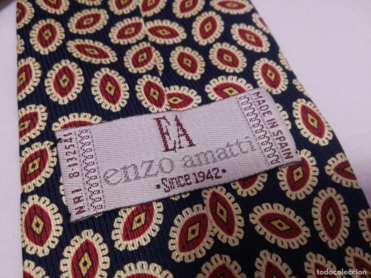 Segunda mano: CORBATA DE SEDA - MARCA ENZO AMATTI - MADE IN SPAIN - Foto 4