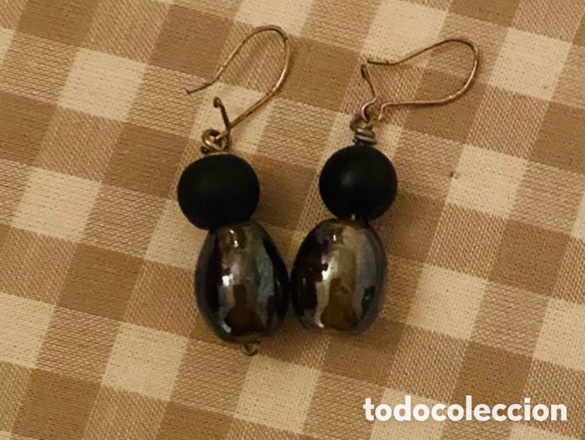 Segunda mano: Pendientes en Negro y Acero - Foto 2