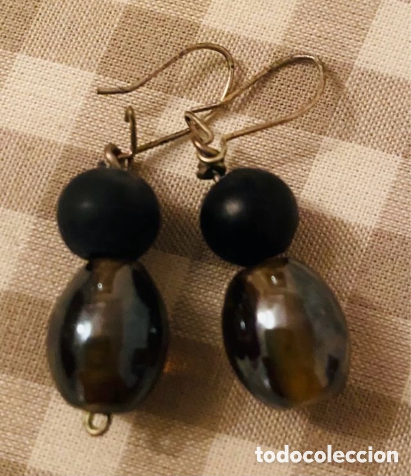 Segunda mano: Pendientes en Negro y Acero - Foto 1
