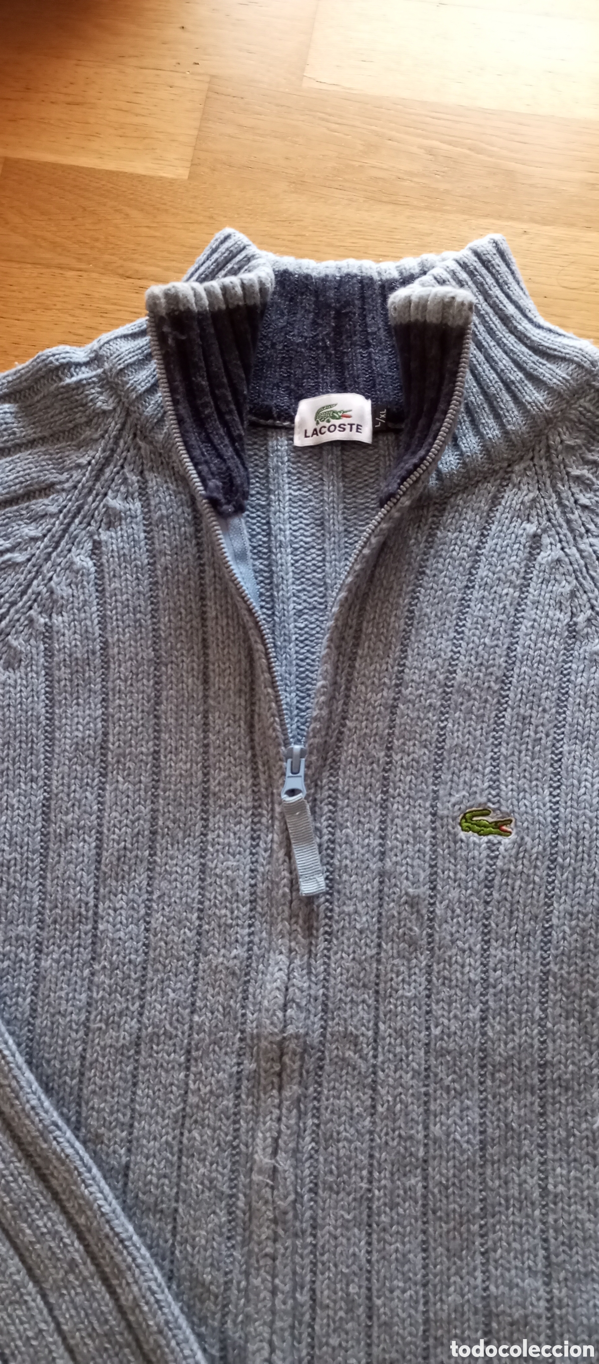 Segunda mano: Jersey azul abierto Lacoste - Foto 3