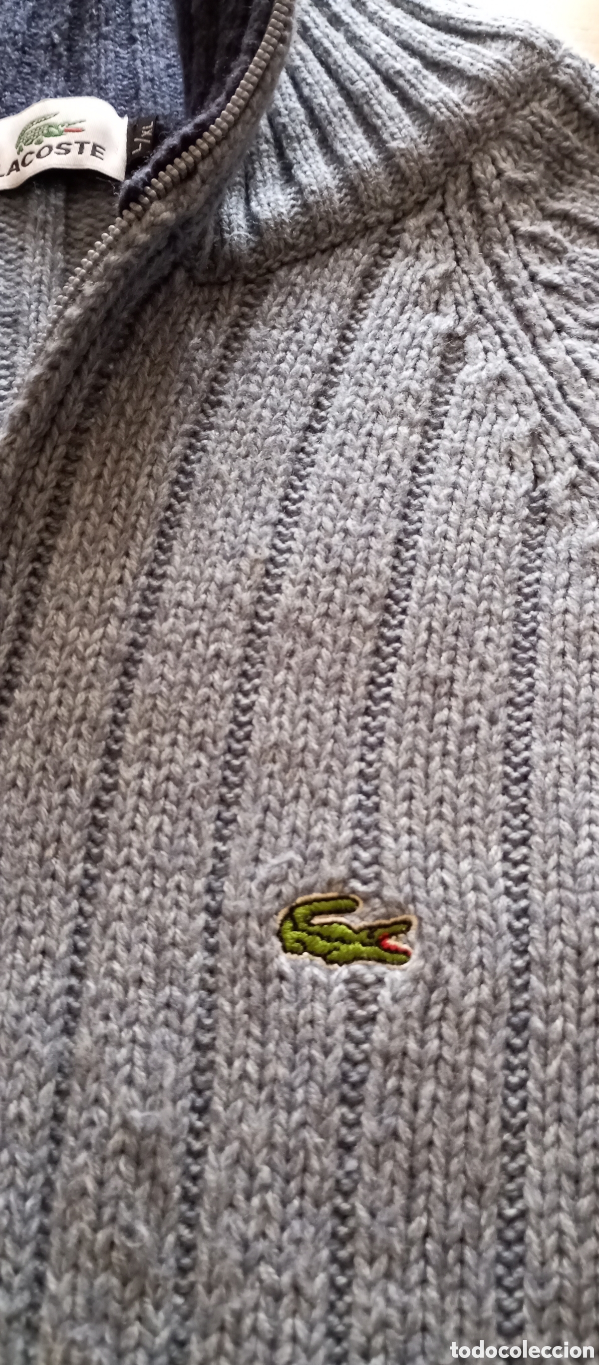 Segunda mano: Jersey azul abierto Lacoste - Foto 4