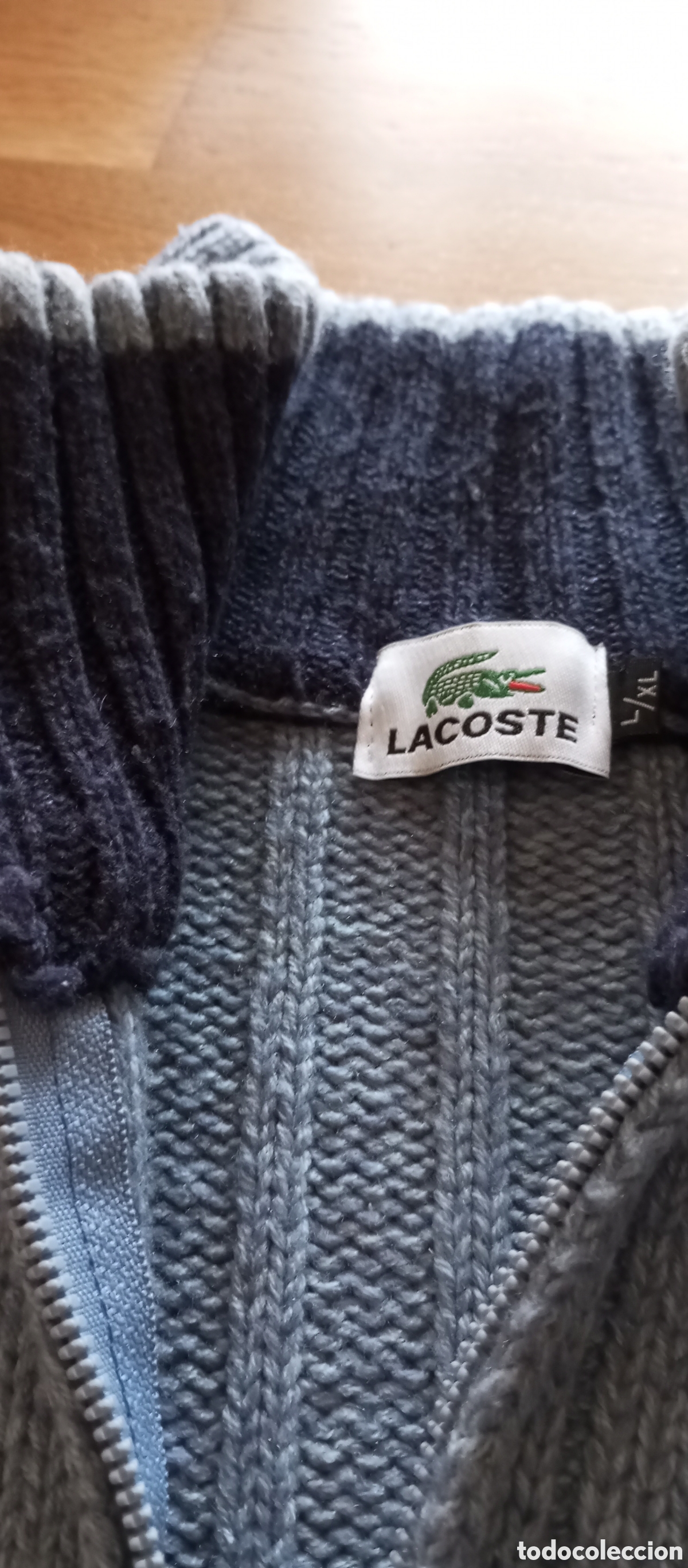Segunda mano: Jersey azul abierto Lacoste - Foto 5