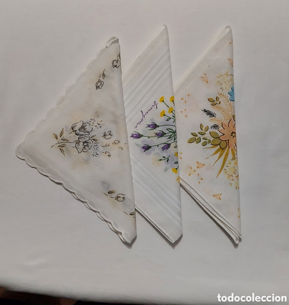 Segunda mano: Lote pa&ntilde;uelos de bolsillo vintage - Foto 1