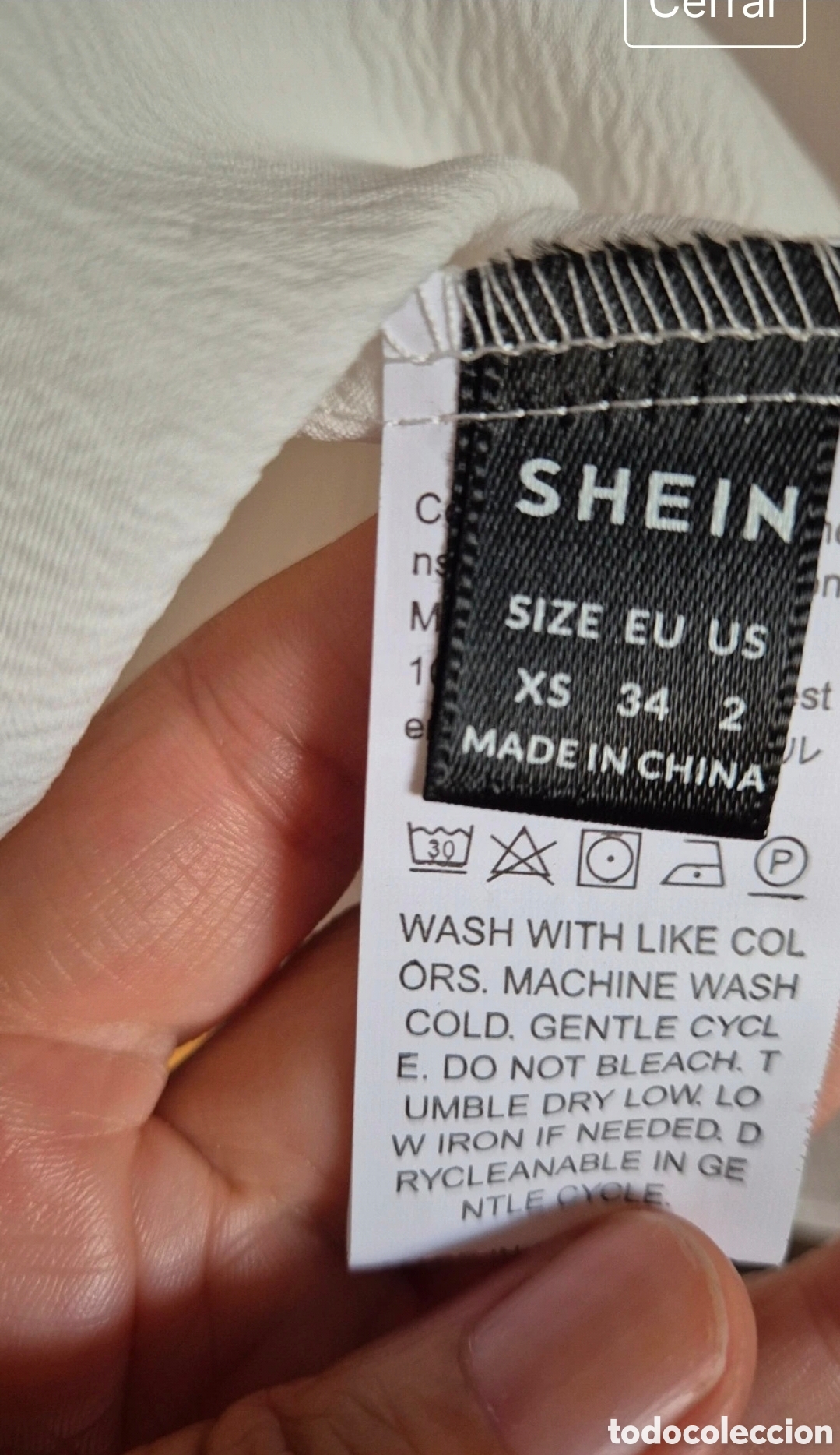Segunda mano: Vestido de color blanco de Shein - Foto 3