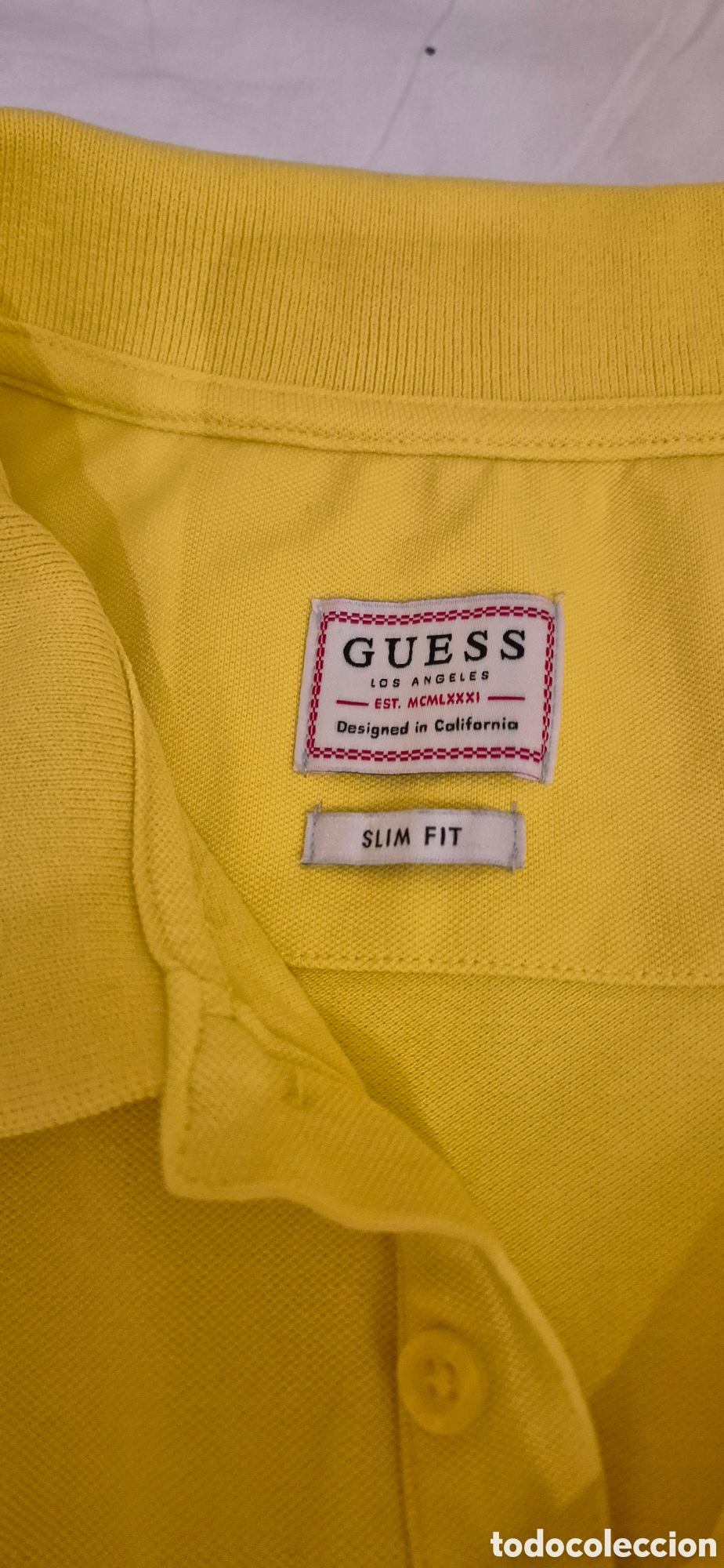 Segunda mano: Polo Guess Amarillo Talla L - Foto 4