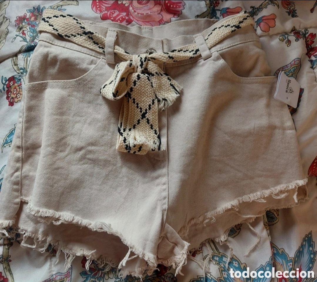 Segunda mano: Shorts vaqueros con cintur&oacute;n - Foto 1