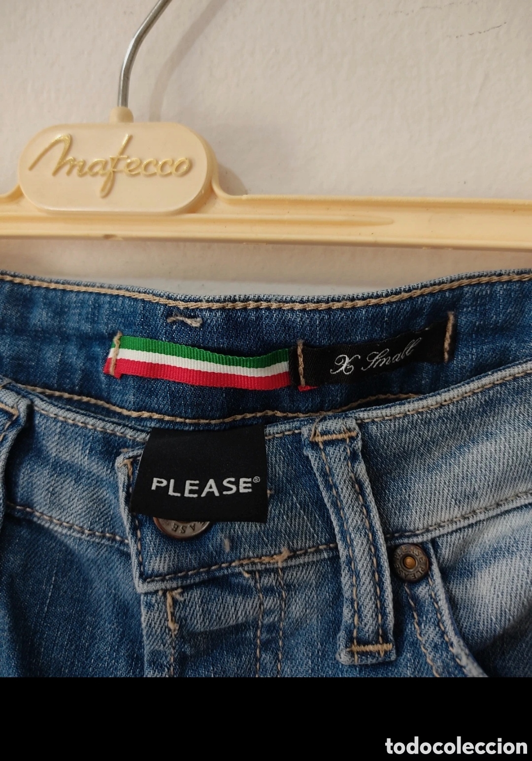 Segunda mano: Vaqueros Tobilleros Rotos para mujer S Please - Foto 4