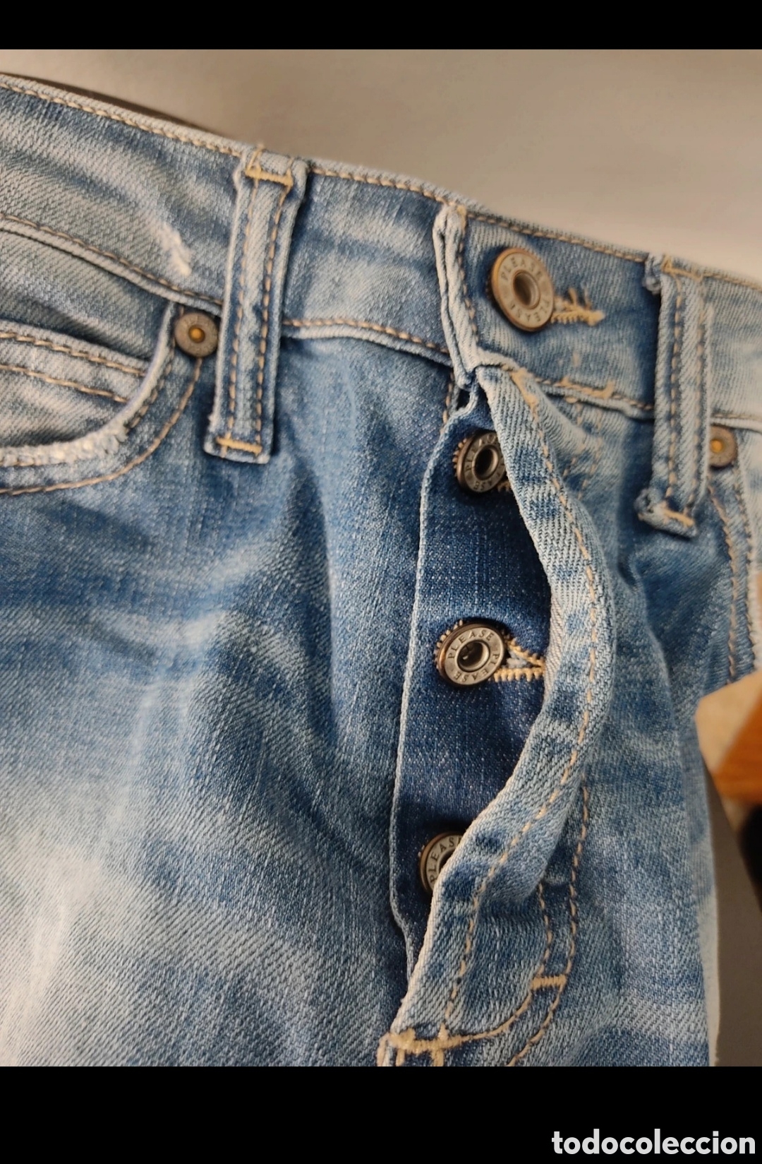 Segunda mano: Vaqueros Tobilleros Rotos para mujer S Please - Foto 18