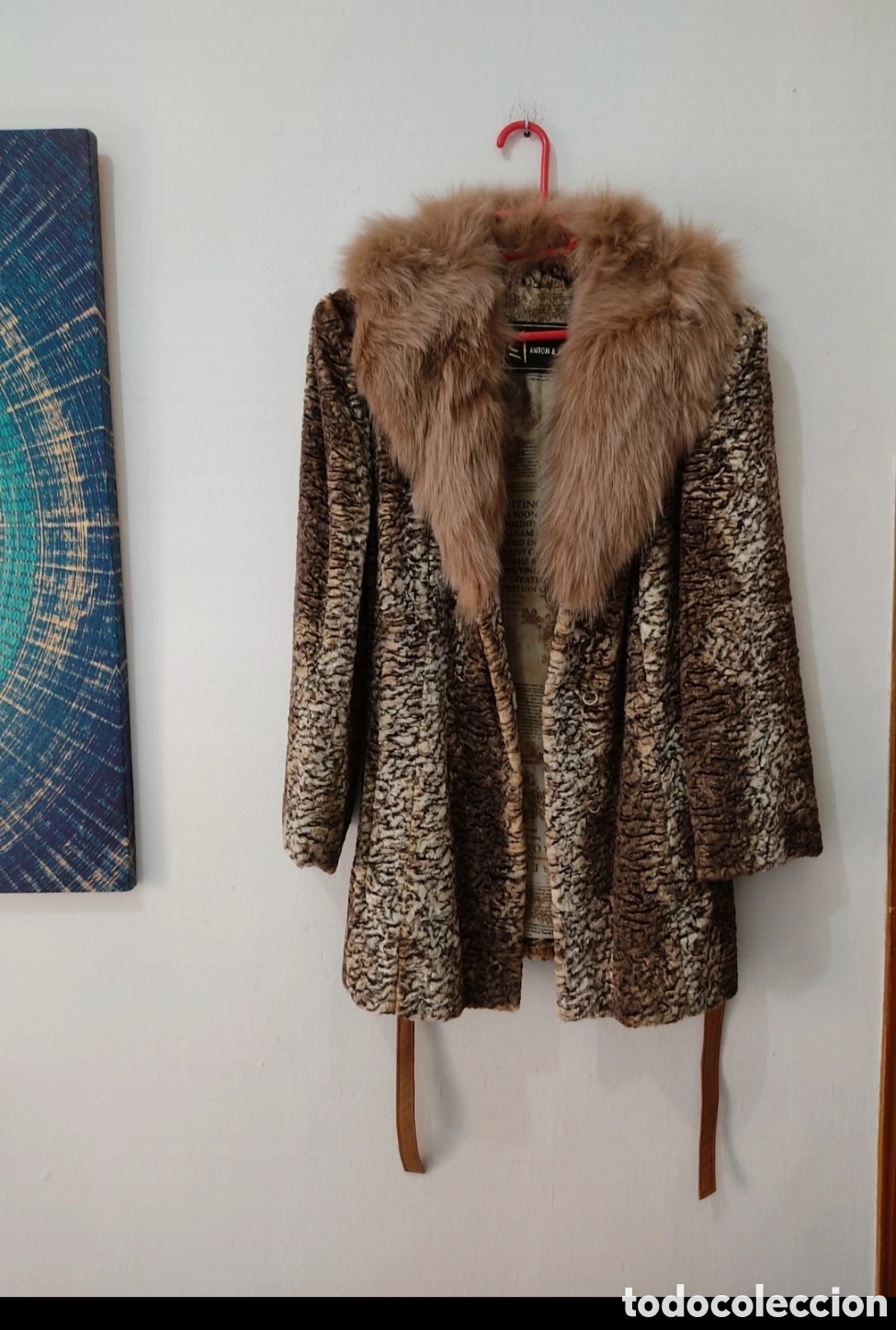 Segunda mano: Abrigo de Pelo para mujer L-XL marca Ant&oacute;n&Moda - Foto 2