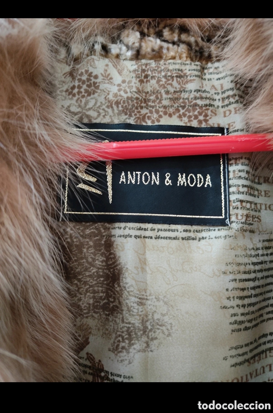 Segunda mano: Abrigo de Pelo para mujer L-XL marca Ant&oacute;n&Moda - Foto 8