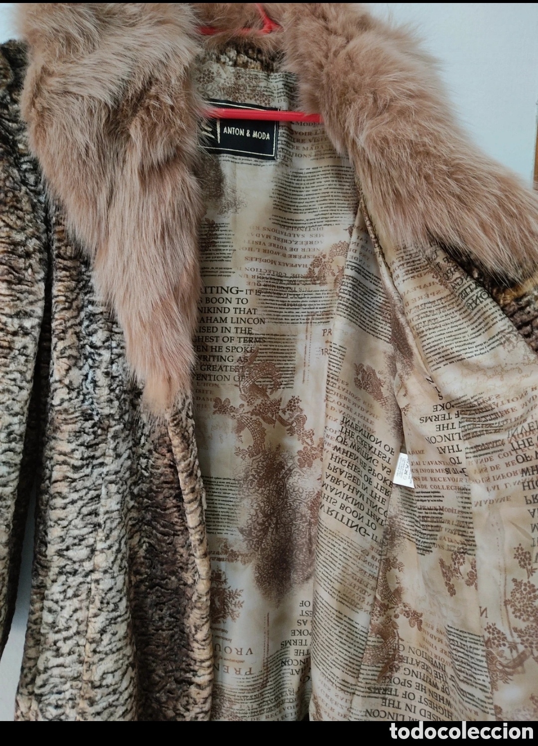 Segunda mano: Abrigo de Pelo para mujer L-XL marca Ant&oacute;n&Moda - Foto 14
