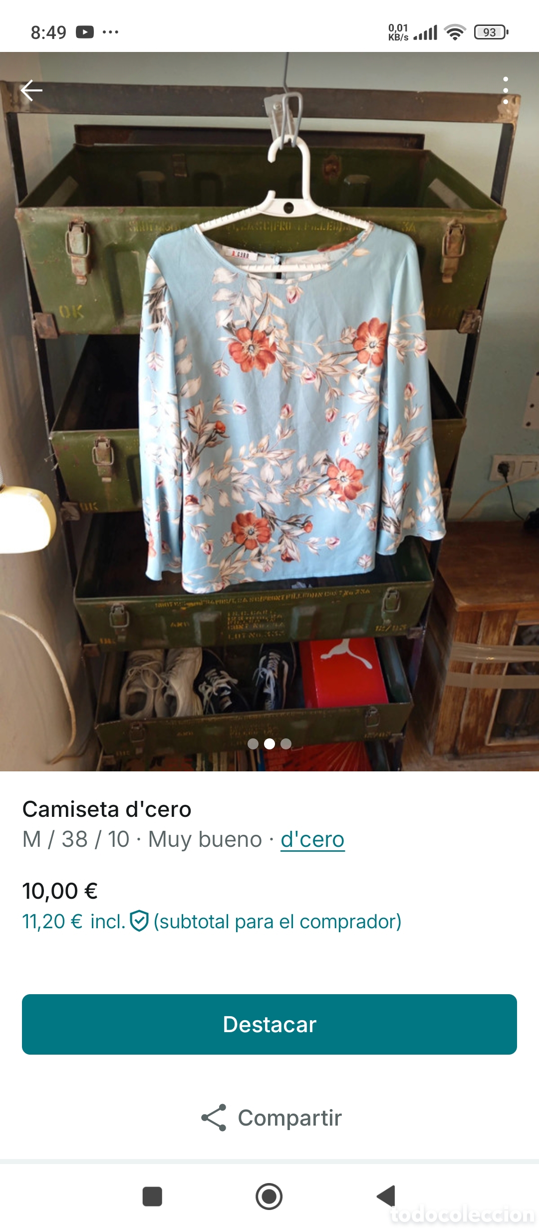 Segunda mano: Camiseta dcero talla m - Foto 2