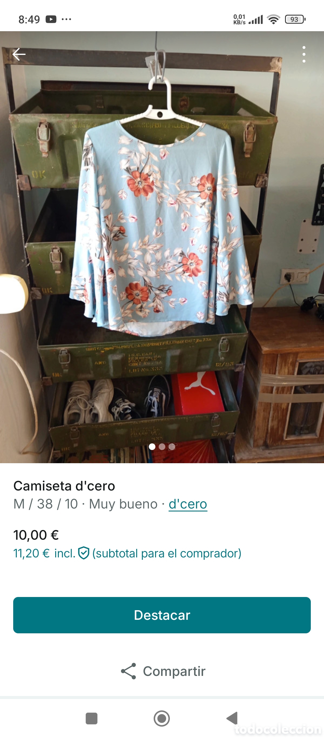Segunda mano: Camiseta dcero talla m - Foto 1