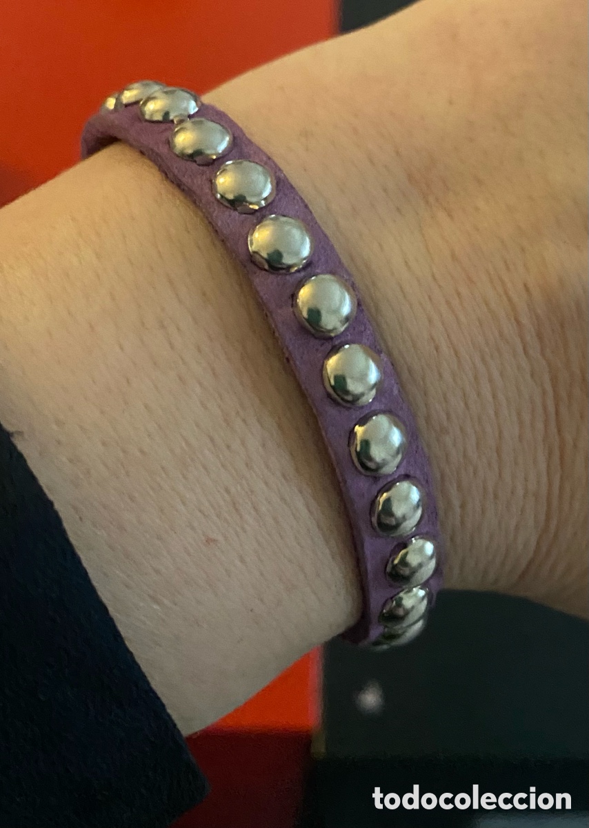 Segunda mano: Pulsera tachuelas morada - Foto 4