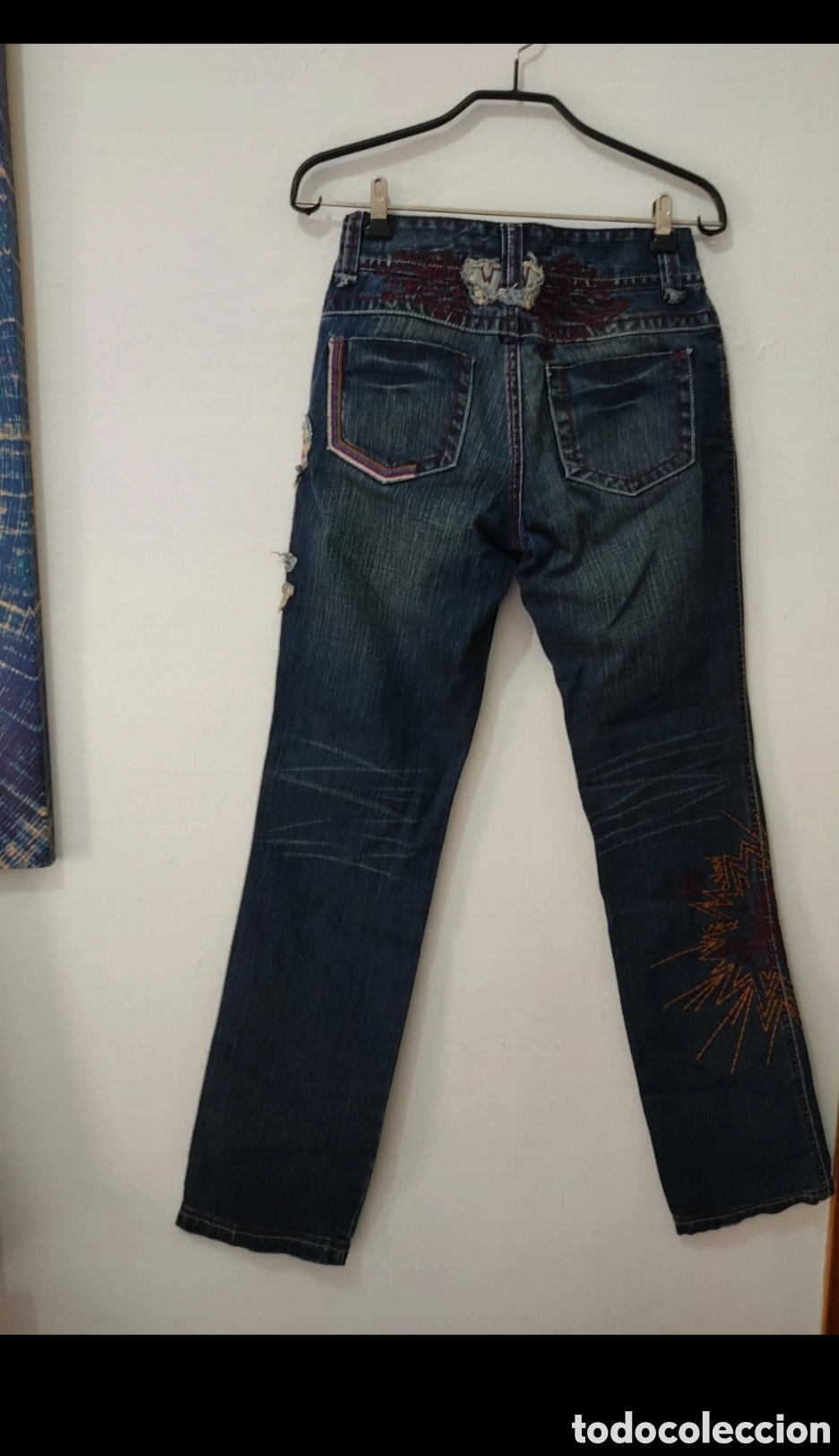Segunda mano: Vaqueros Rectos para mujer talla S marca Desigual - Foto 3