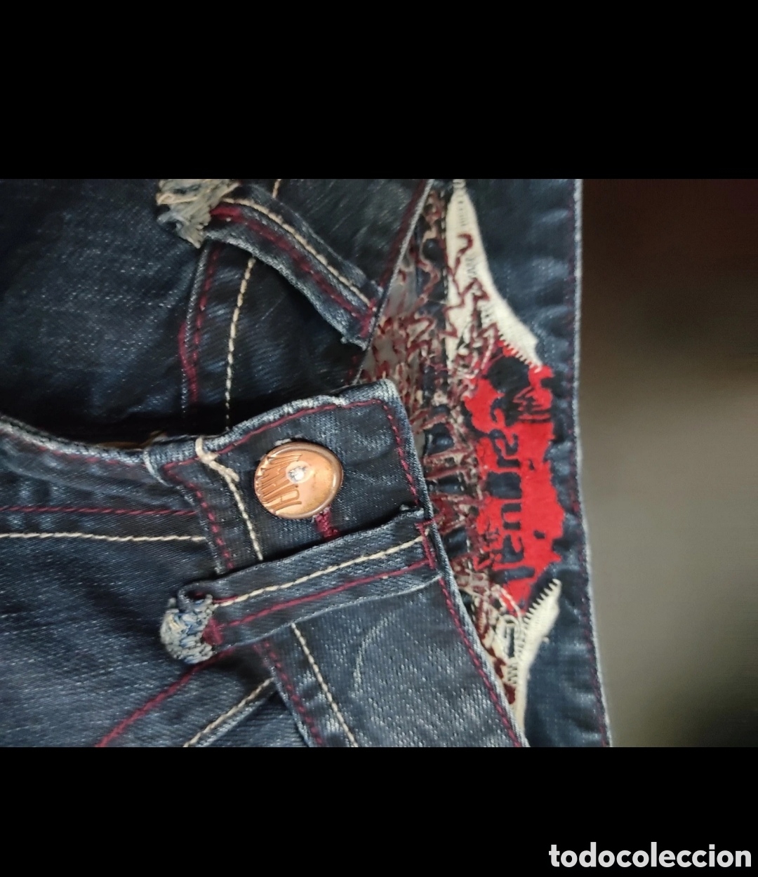Segunda mano: Vaqueros Rectos para mujer talla S marca Desigual - Foto 4
