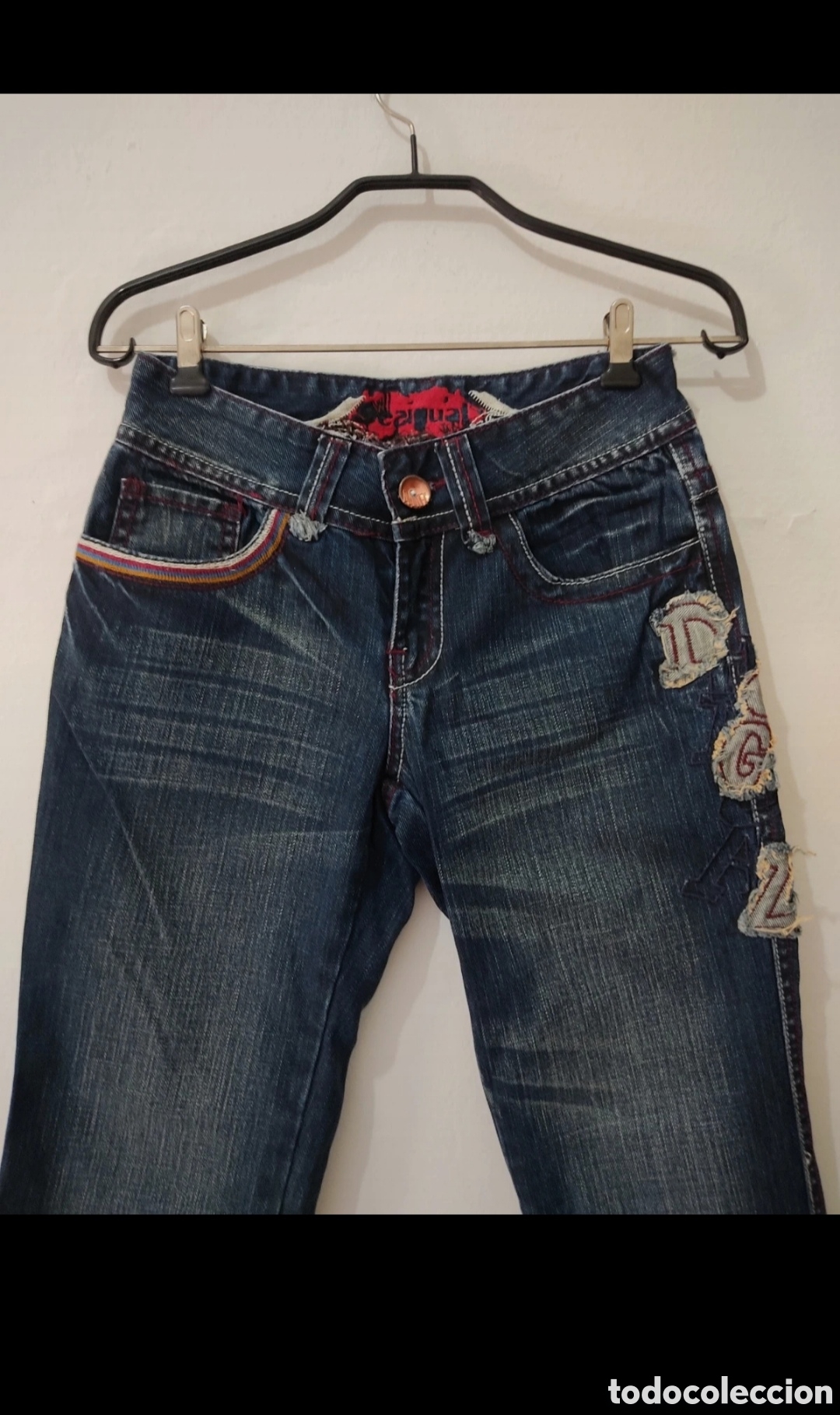 Segunda mano: Vaqueros Rectos para mujer talla S marca Desigual - Foto 6
