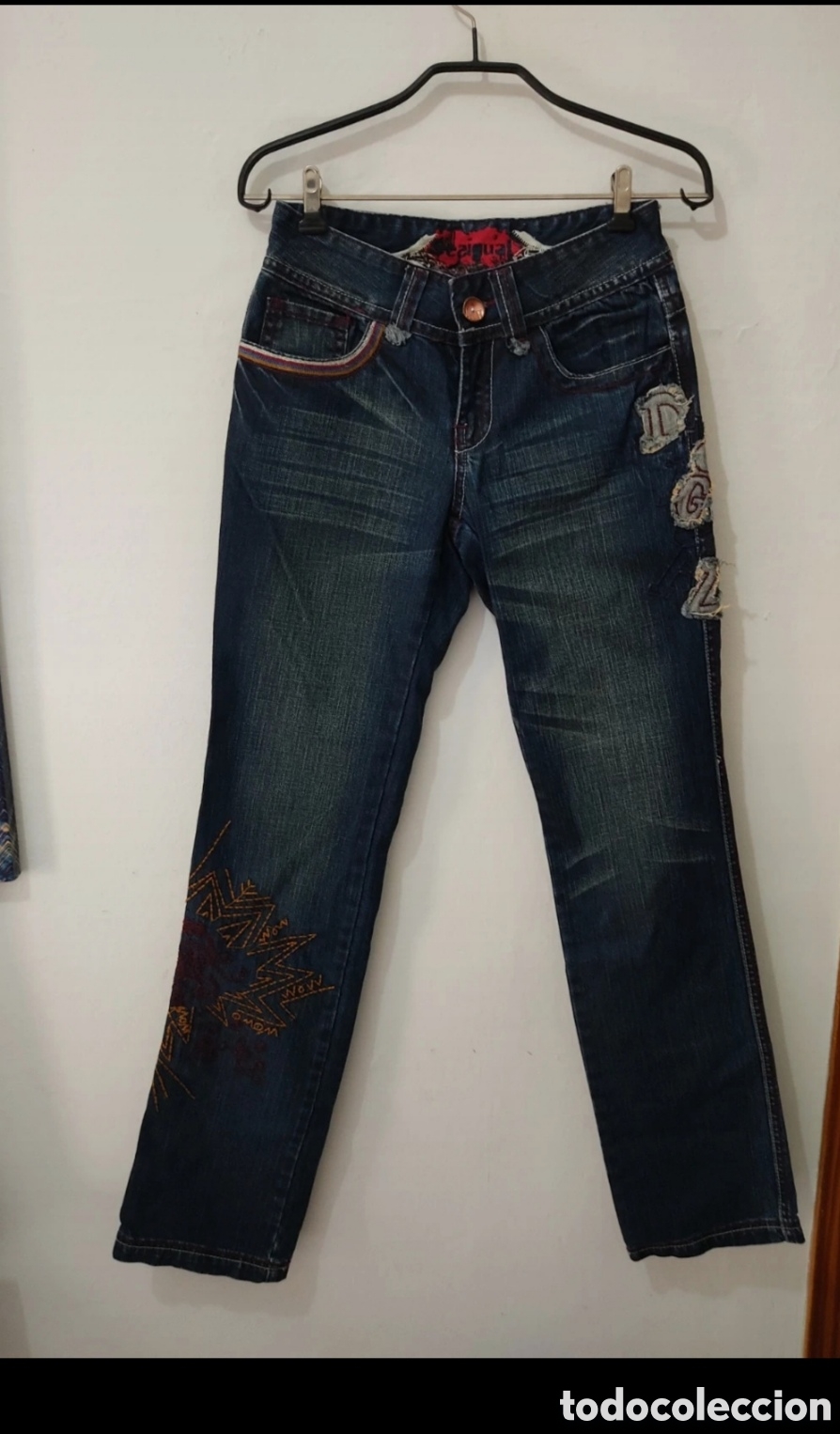 Segunda mano: Vaqueros Rectos para mujer talla S marca Desigual - Foto 12