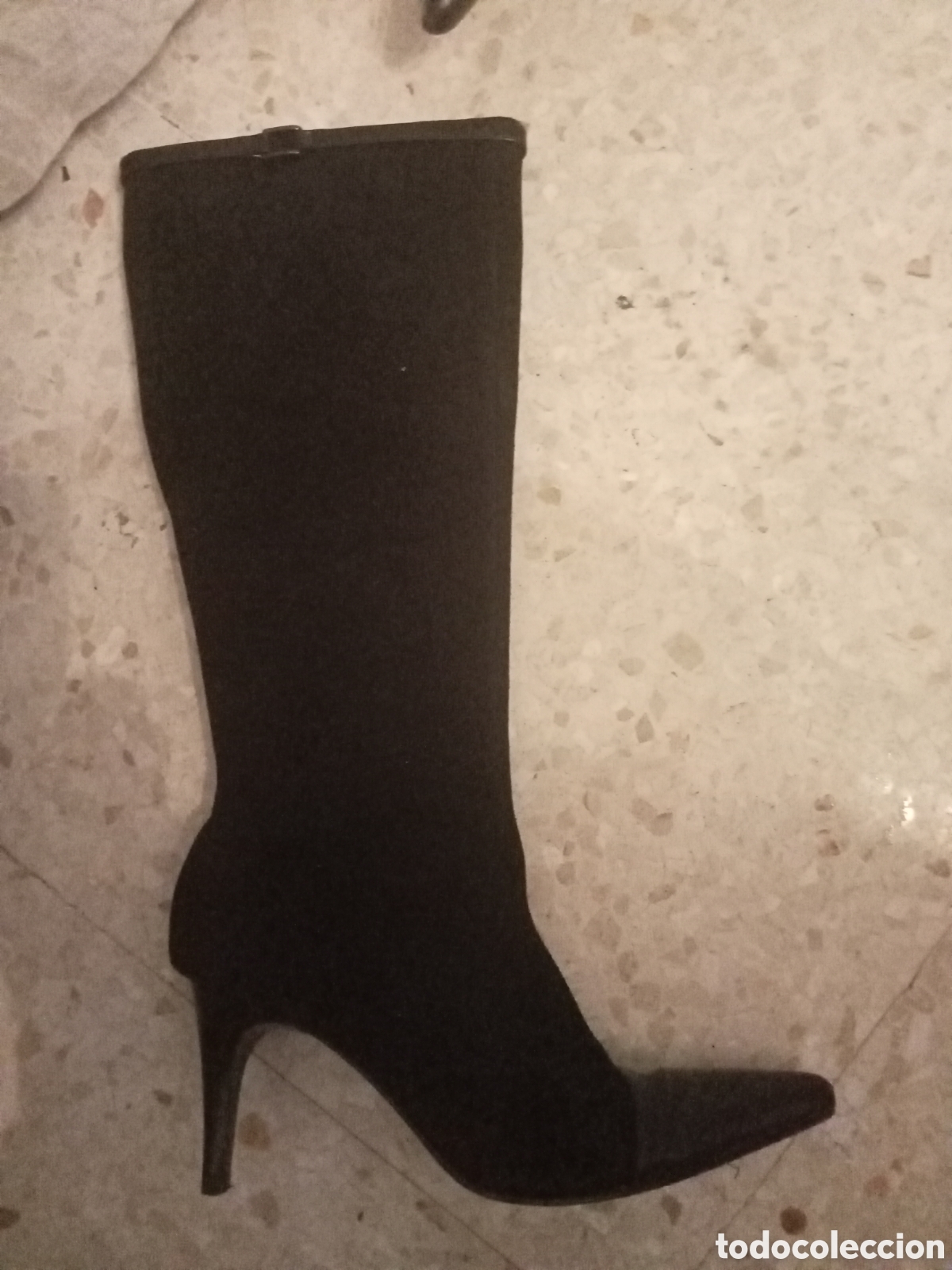 Segunda mano: Botas ante negro tac&oacute;n 8,5cm. - Foto 3