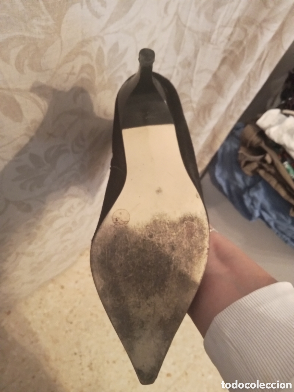 Segunda mano: Botas ante negro tac&oacute;n 8,5cm. - Foto 7