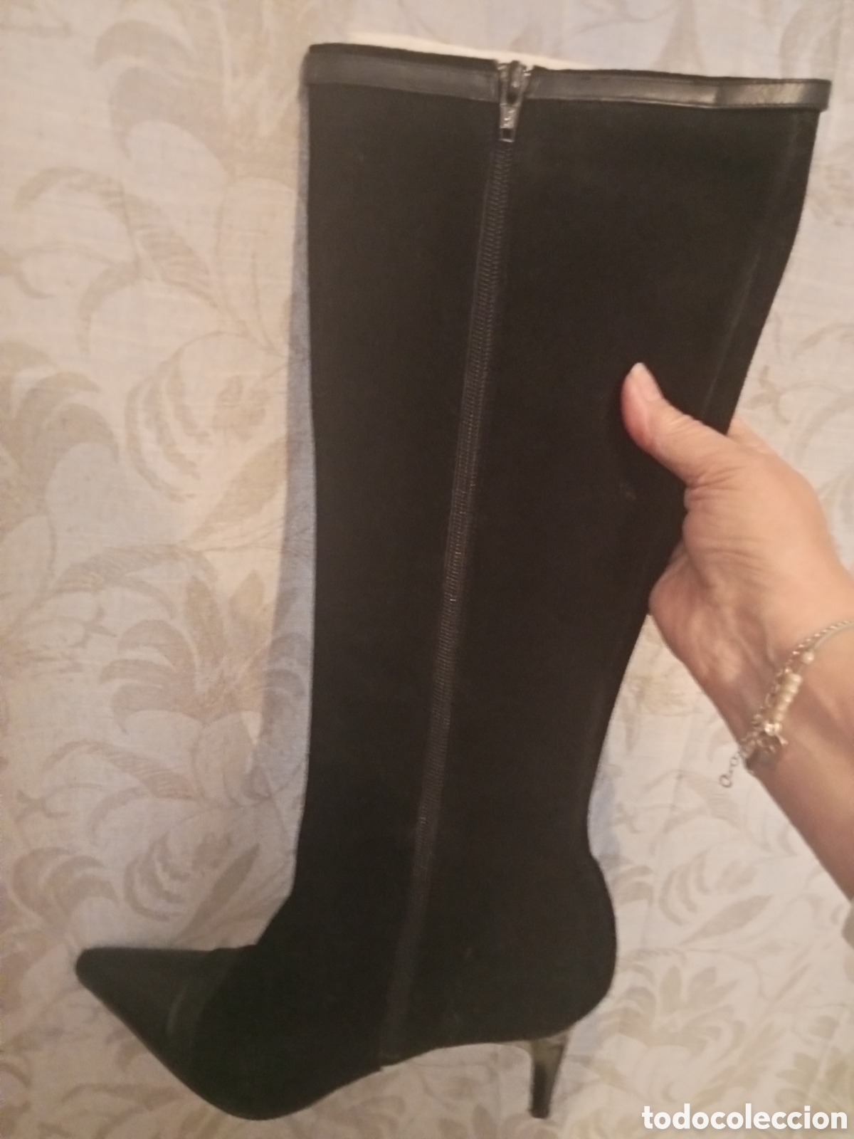Segunda mano: Botas ante negro tac&oacute;n 8,5cm. - Foto 8