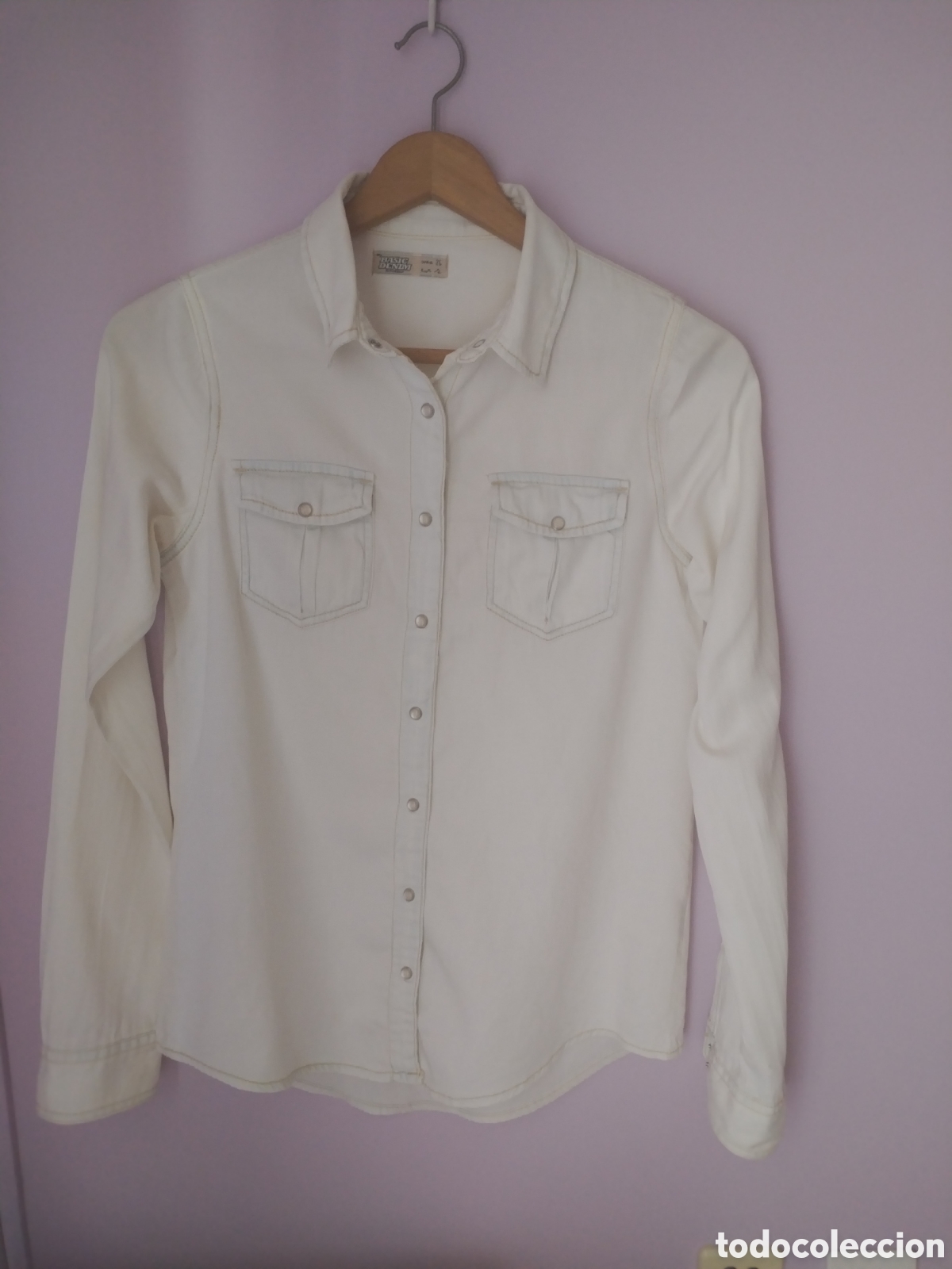 Segunda mano: Camisa blusa vaquera talla s de pullandbear - Foto 3