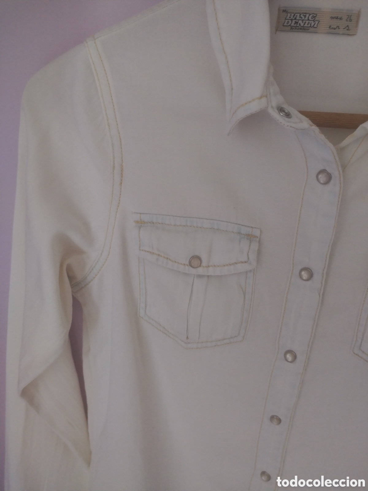 Segunda mano: Camisa blusa vaquera talla s de pullandbear - Foto 5