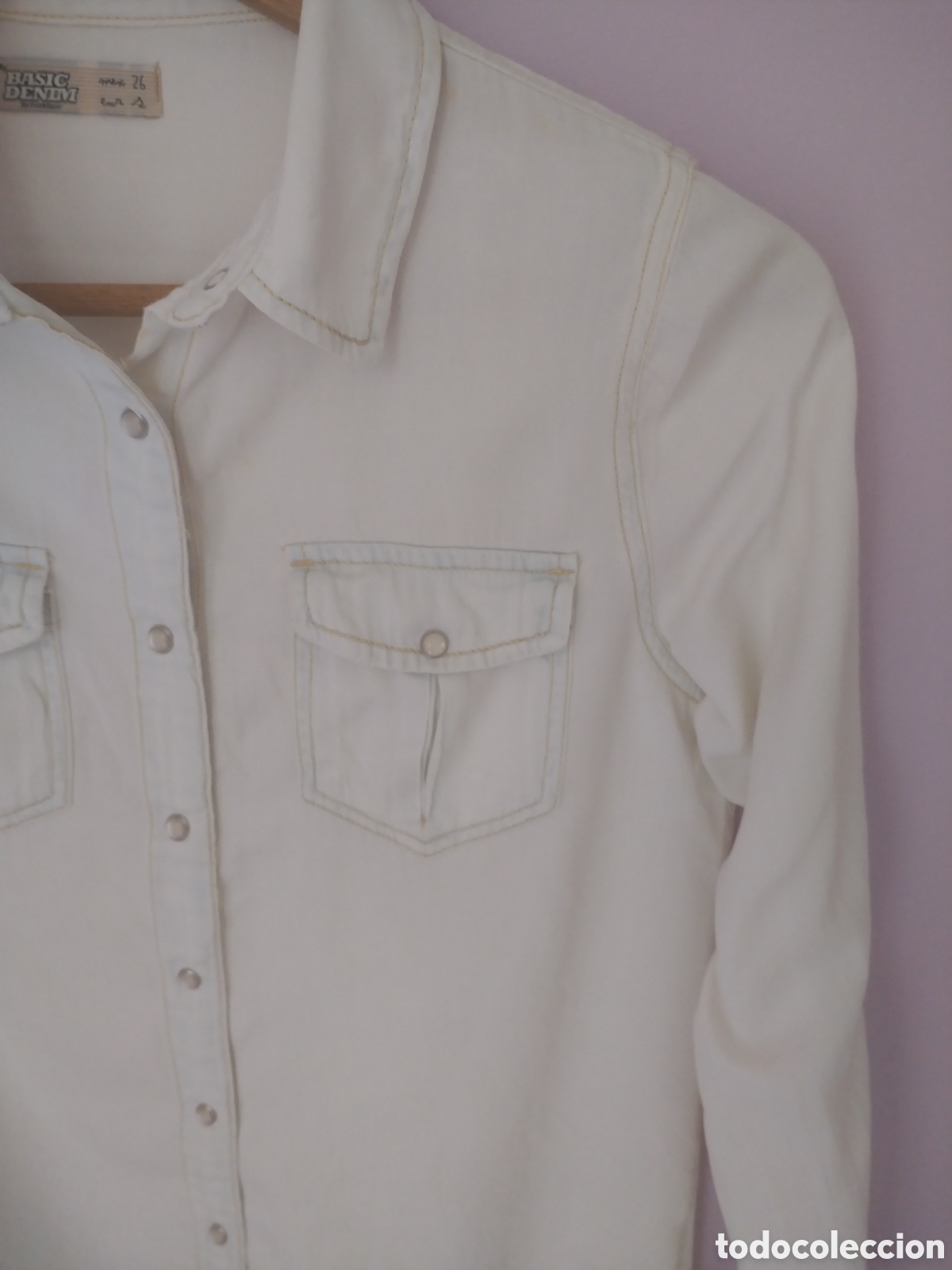 Segunda mano: Camisa blusa vaquera talla s de pullandbear - Foto 6