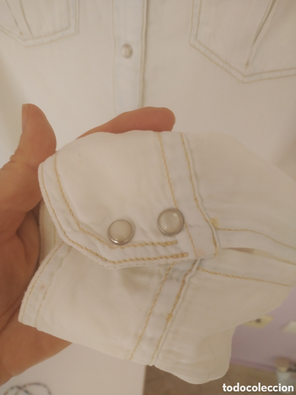 Segunda mano: Camisa blusa vaquera talla s de pullandbear - Foto 8