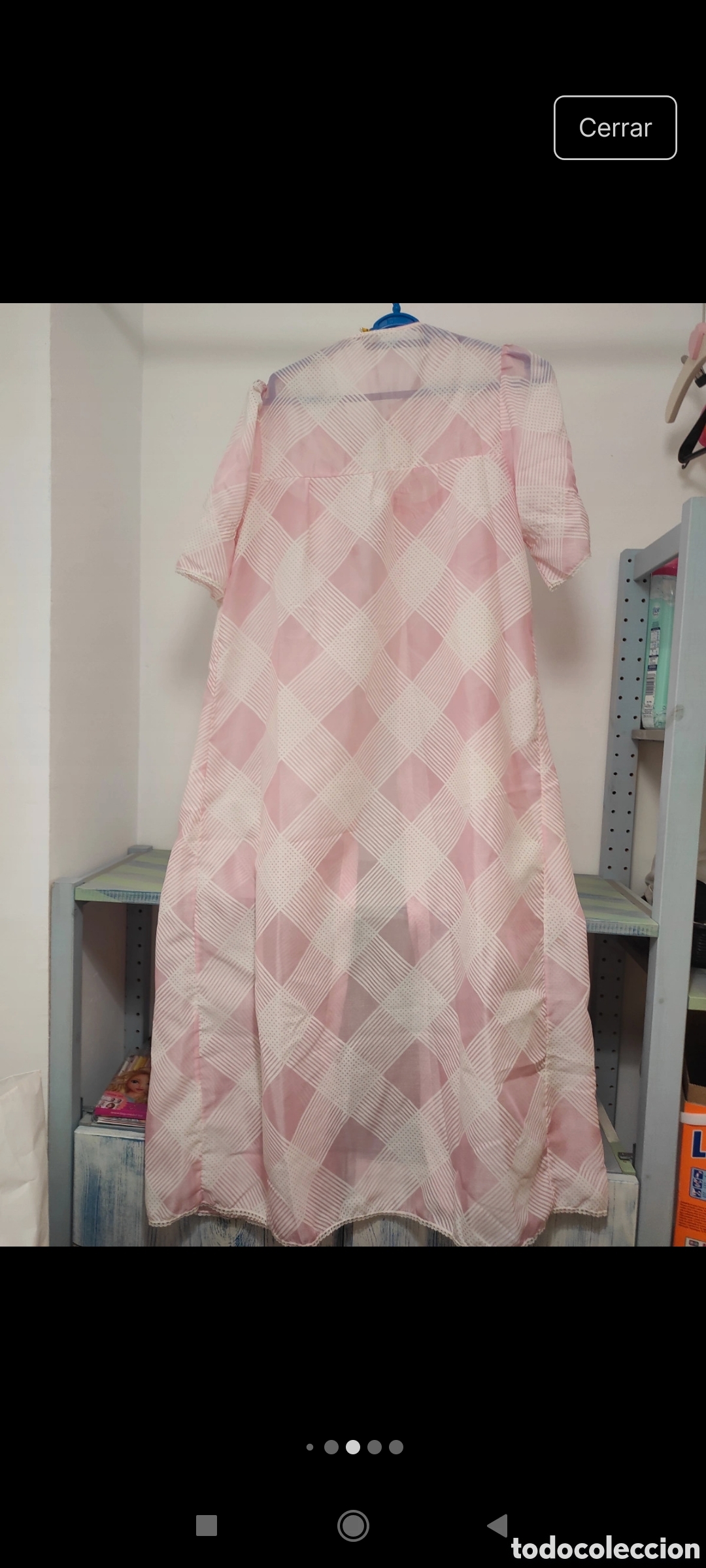 Segunda mano: Bata de mujer blanca y rosa - Foto 2