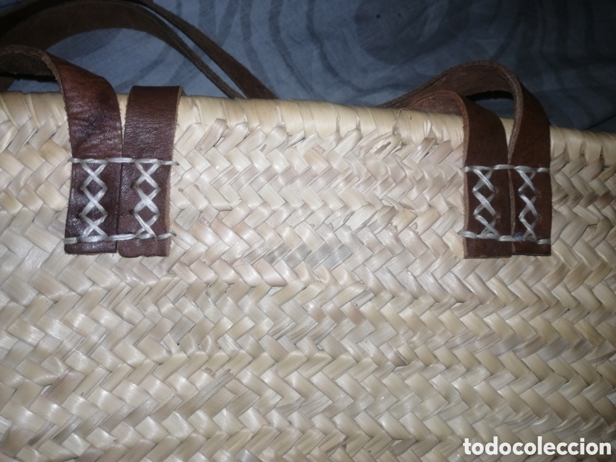 Segunda mano: Bolsa de playa de mimbre beige - Foto 5