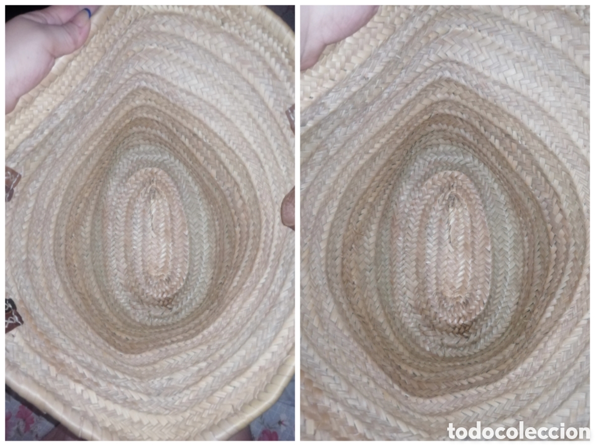 Segunda mano: Bolsa de playa de mimbre beige - Foto 7