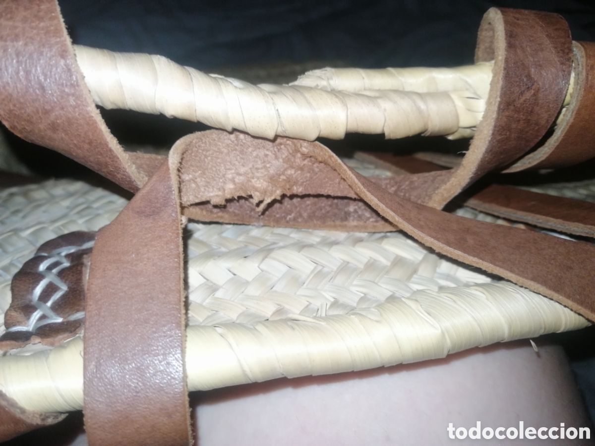 Segunda mano: Bolsa de playa de mimbre beige - Foto 9