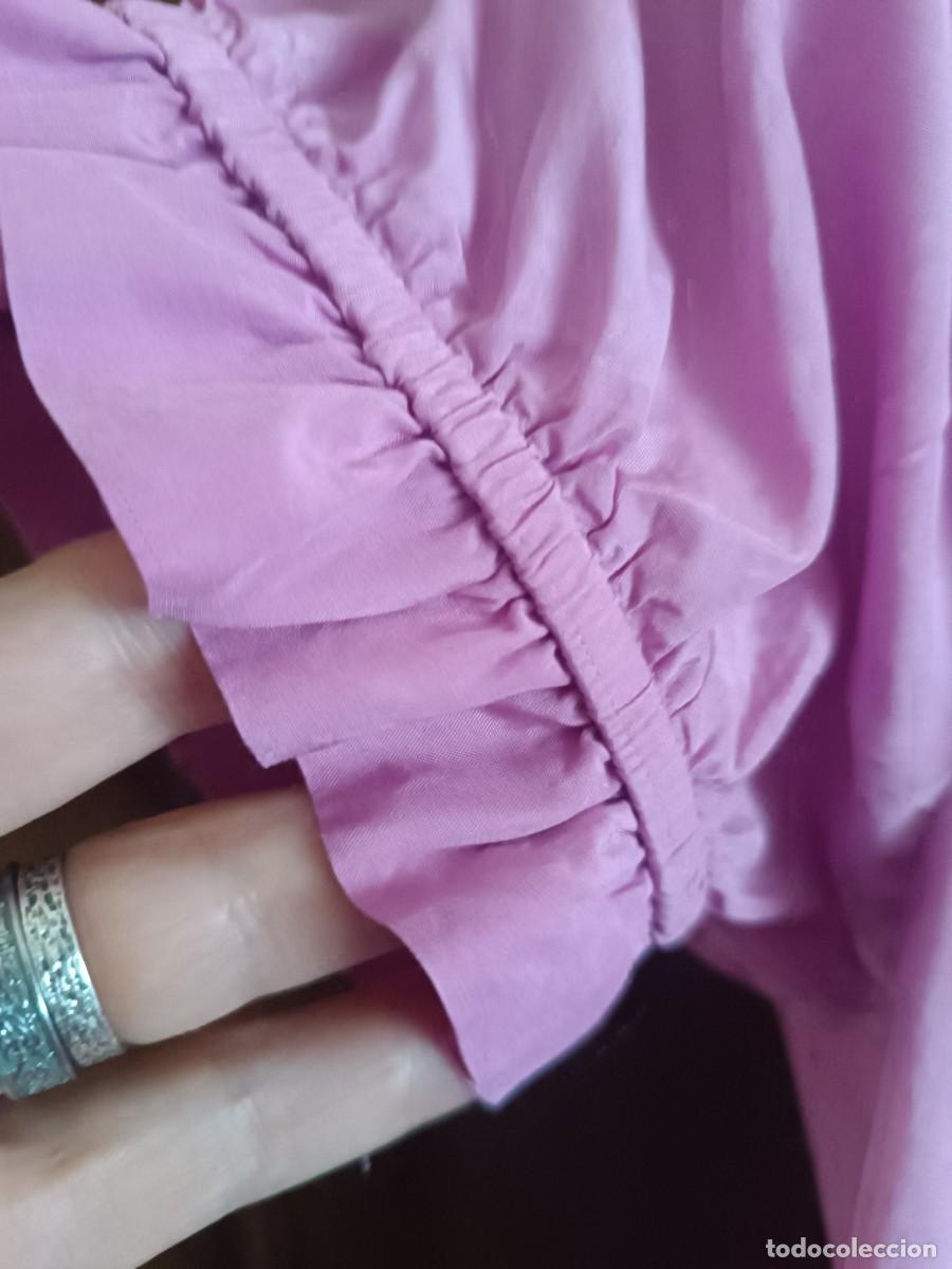 Segunda mano: Blusa seda y algod&oacute;n lila - Foto 3