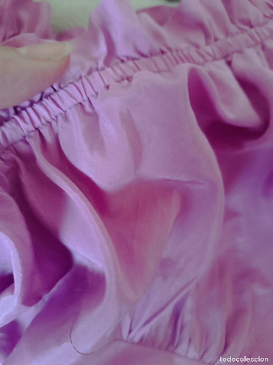 Segunda mano: Blusa seda y algod&oacute;n lila - Foto 7