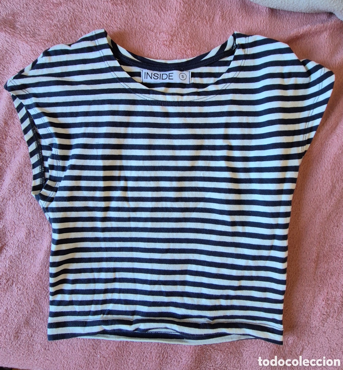 Segunda mano: Camiseta blanca rayas azules INSIDE - Foto 1