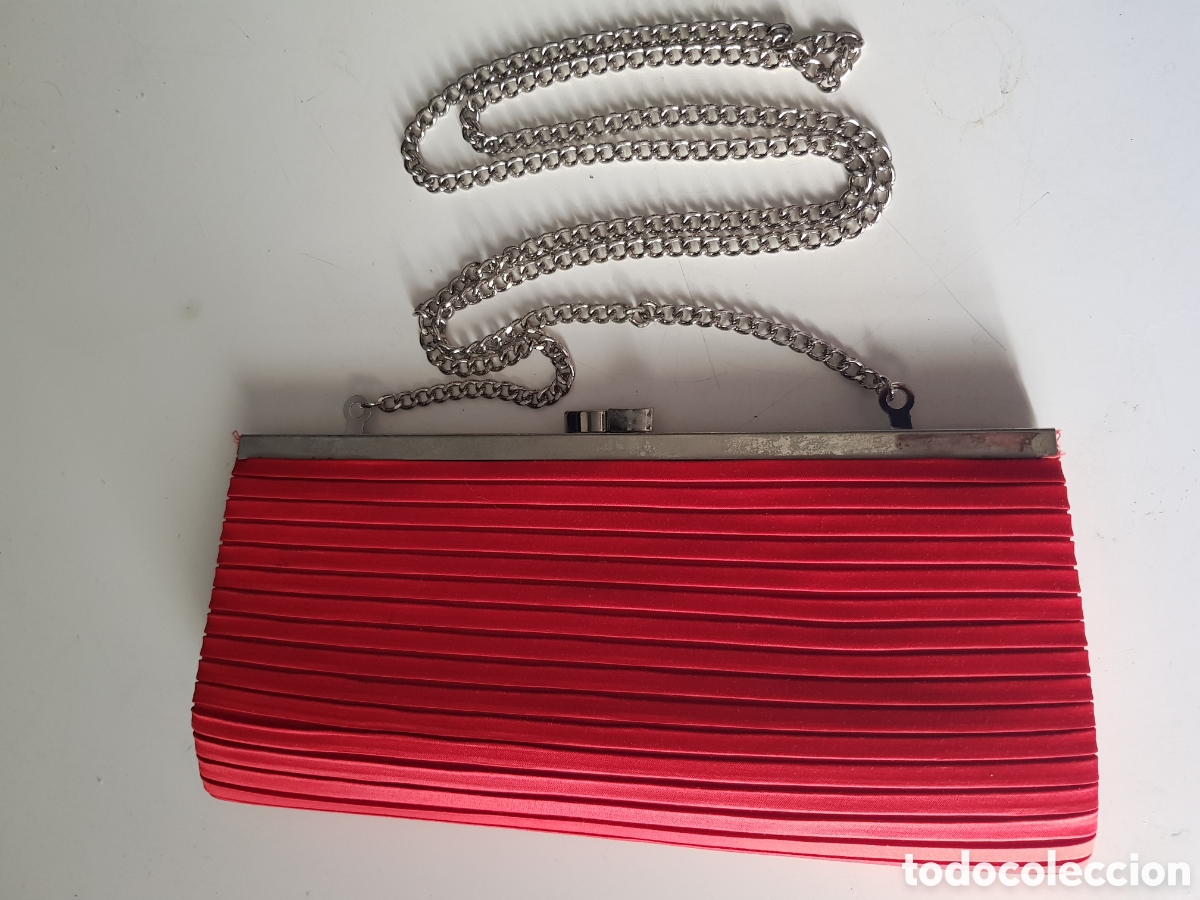 Segunda mano: Bolso rojo de fiesta con cadenilla. - Foto 7