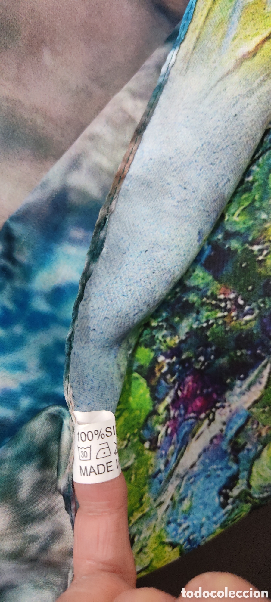 Segunda mano: Pa&ntilde;uelo Extra Largo Reversible para mujer 100% Seda - Foto 12