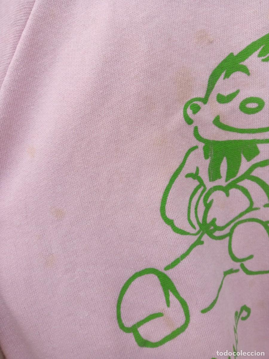 Segunda mano: Sudadera ochentera algod&oacute;n, rosa palo. Talla M - Foto 3