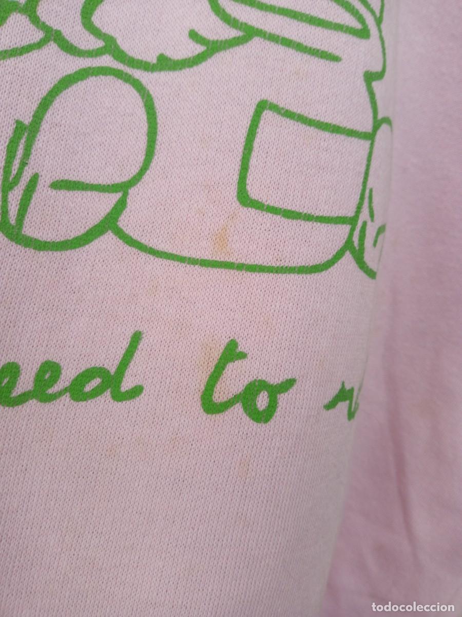Segunda mano: Sudadera ochentera algod&oacute;n, rosa palo. Talla M - Foto 4