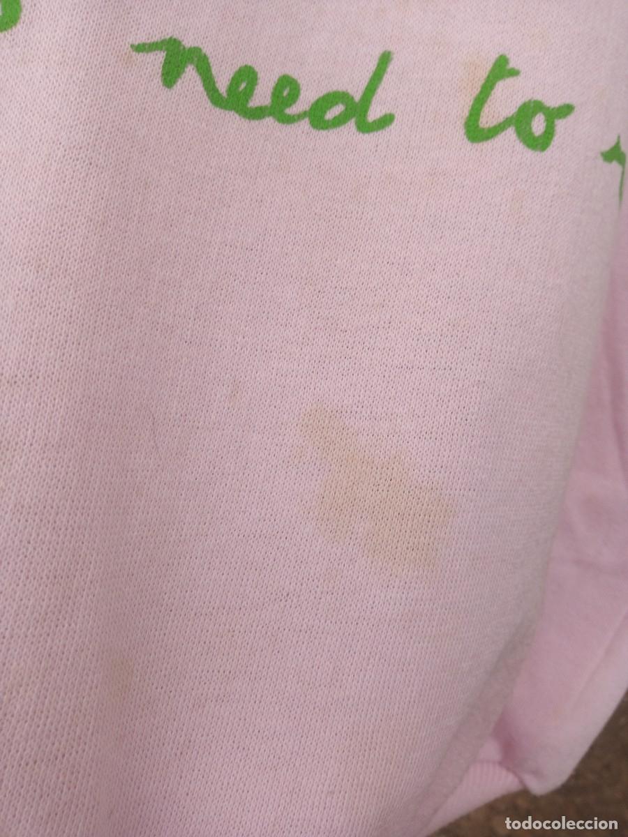 Segunda mano: Sudadera ochentera algod&oacute;n, rosa palo. Talla M - Foto 5