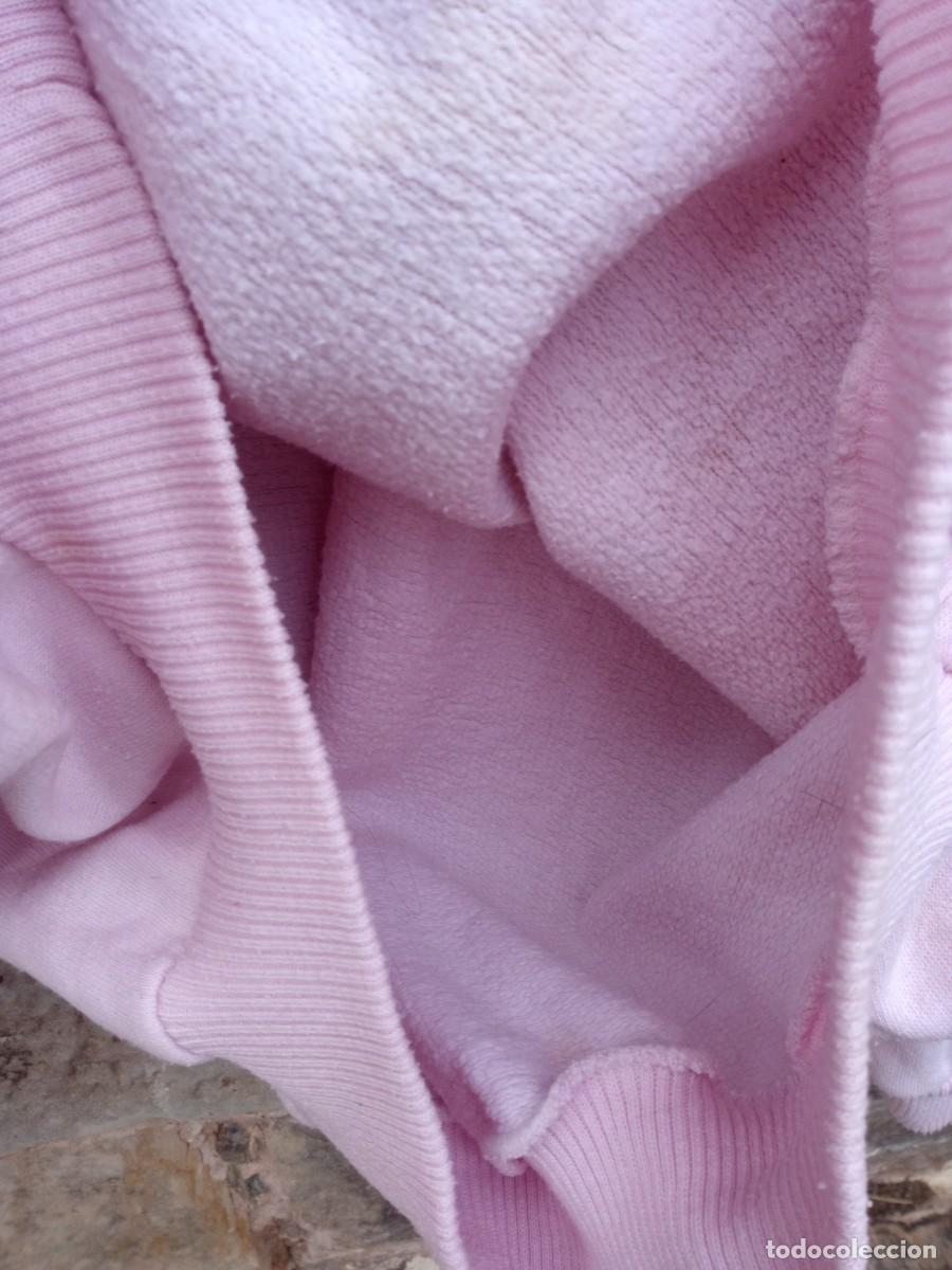 Segunda mano: Sudadera ochentera algod&oacute;n, rosa palo. Talla M - Foto 8