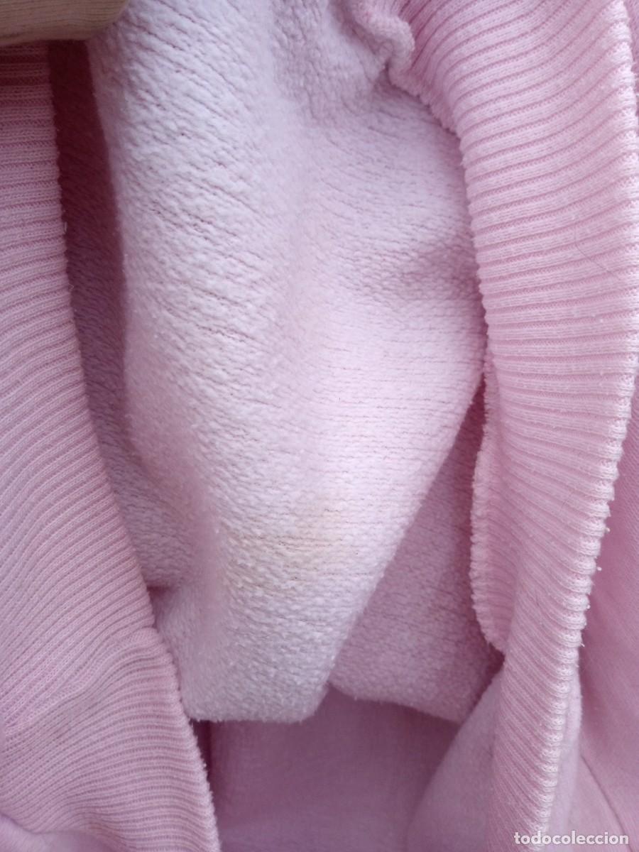 Segunda mano: Sudadera ochentera algod&oacute;n, rosa palo. Talla M - Foto 9