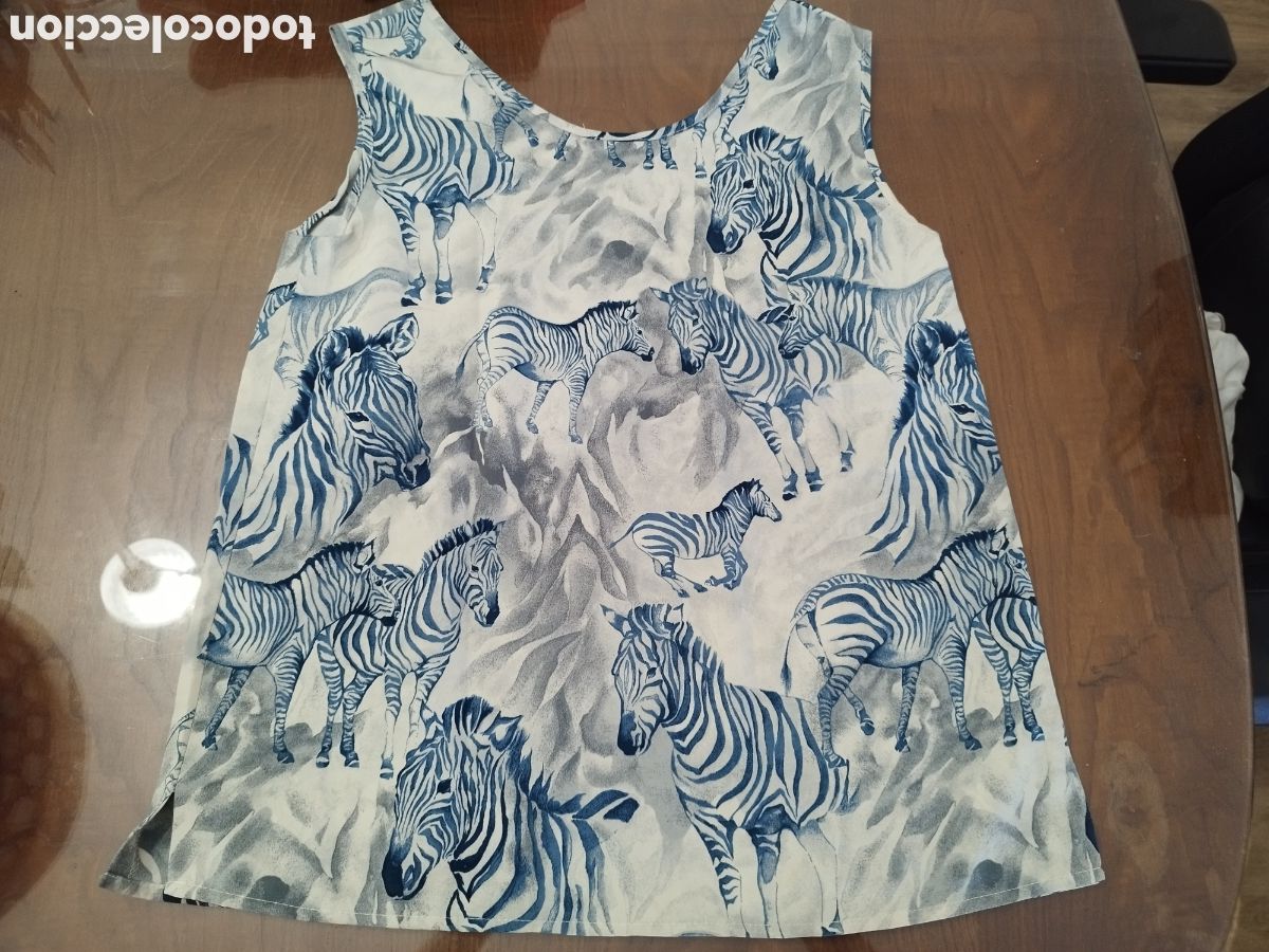 Segunda mano: Top estampado cebras tirantes talla L - Foto 1